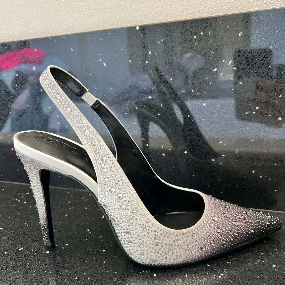 Karl Lagerfeld Paris brand new Pointed-Toe Slingback Pumps 6.5 - Picture 7 of 7